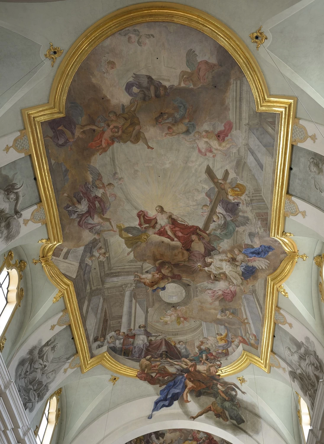 Affresco della volta della Collegiata e Abbazia di Muri - Gries